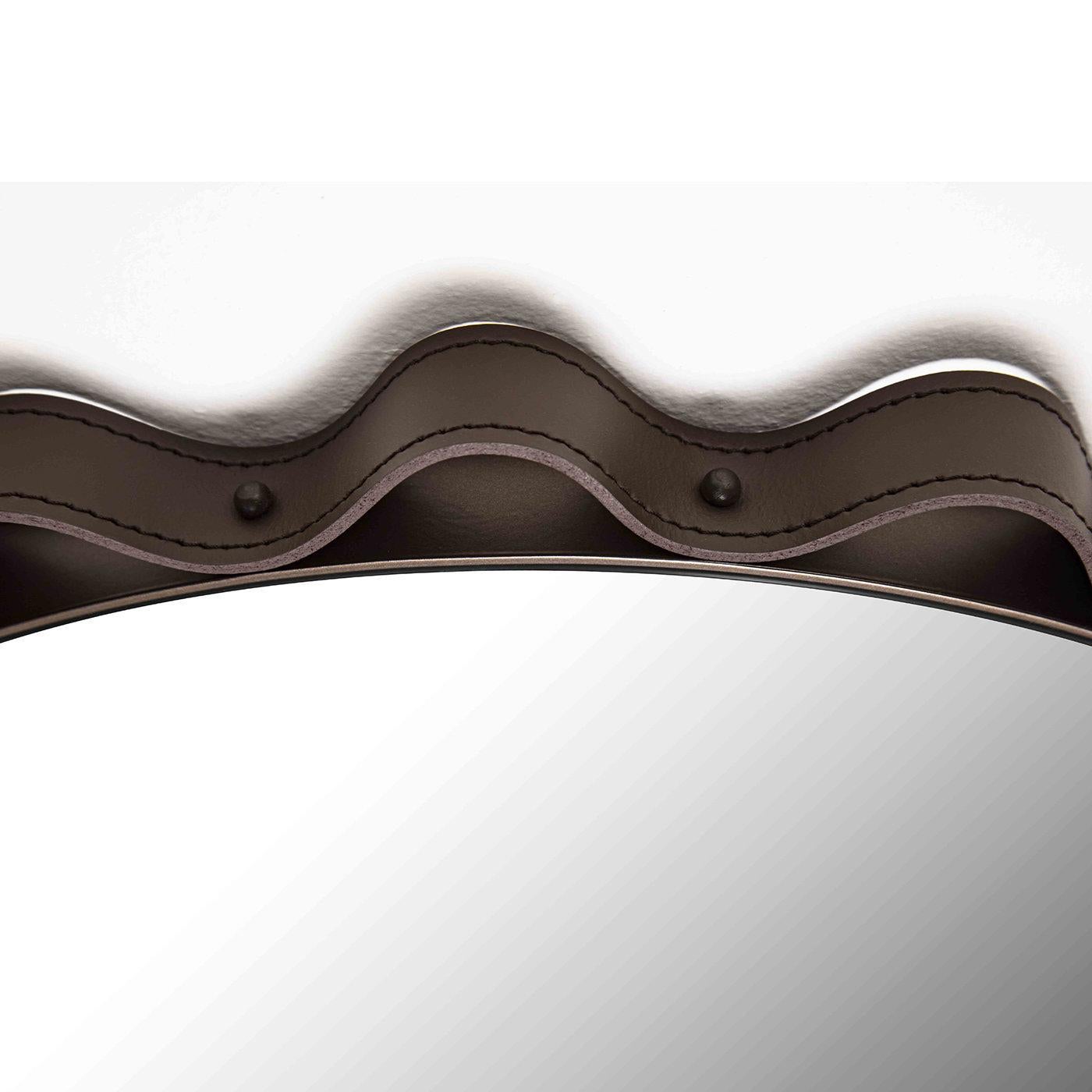 Metal Glimt Round Wall Mirror by Enrico Pellizzoni For Sale