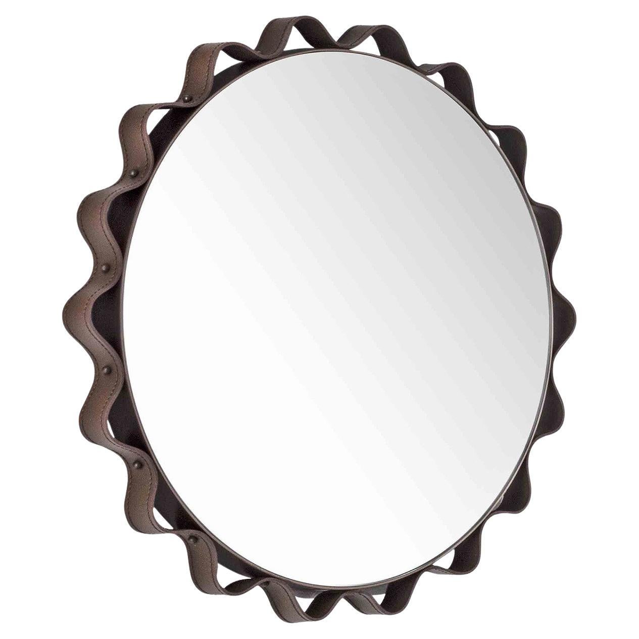 Glimt Round Wall Mirror by Enrico Pellizzoni For Sale
