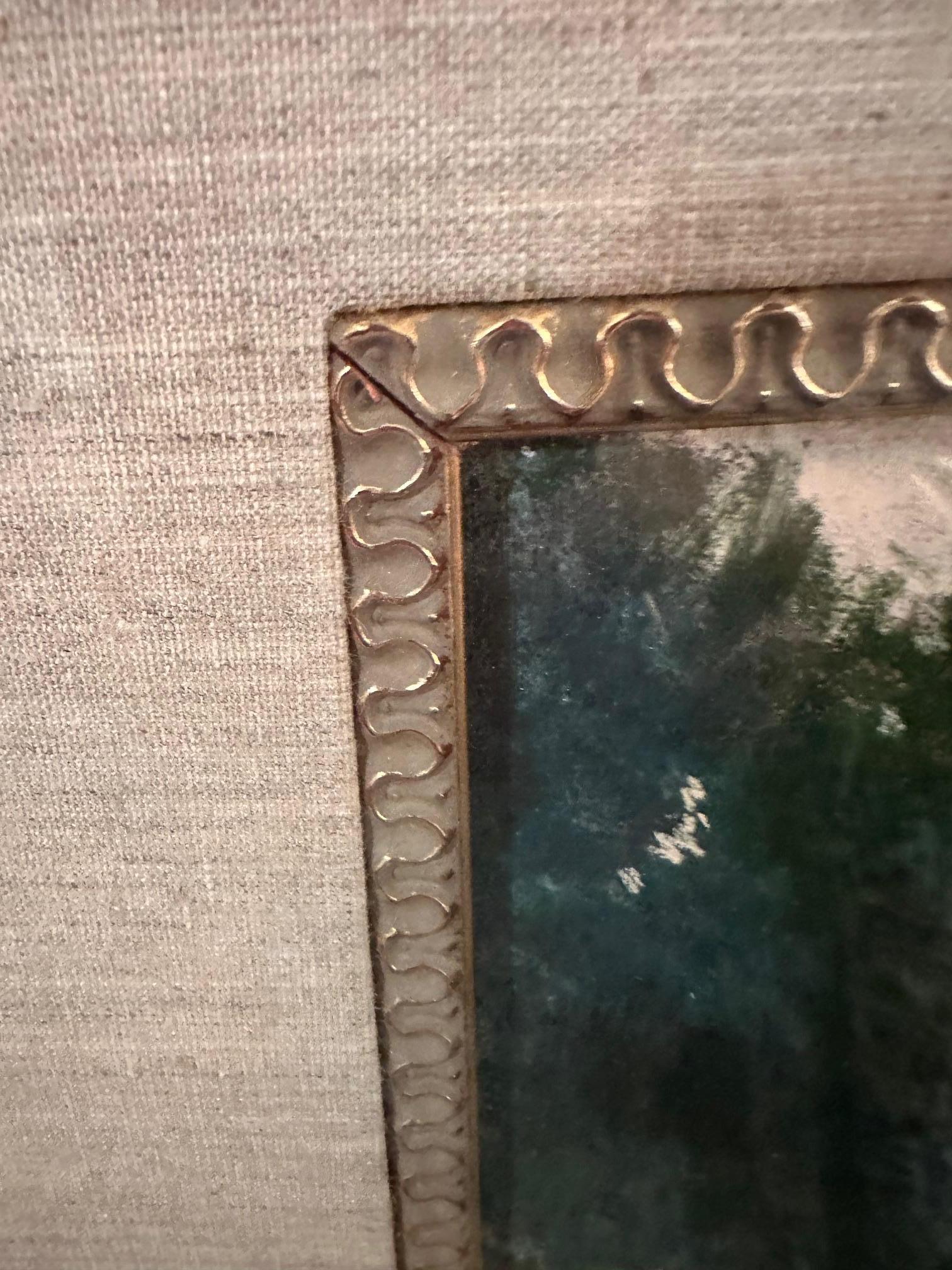 Reluciente paisaje al pastel de Alma Woods Coggins Lienzo en venta