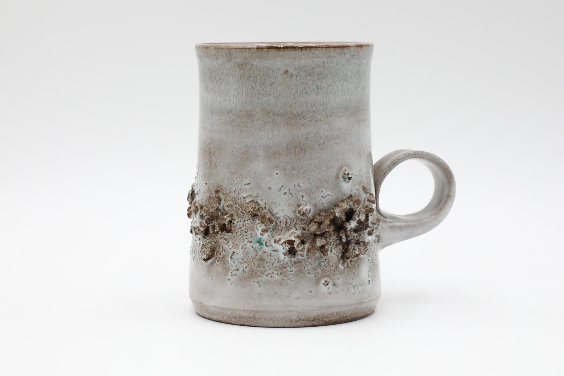 Glit HF Icelandic Mid-Century Fat Lava Ceramic Set of Mugs, Pot & Plate en vente 11