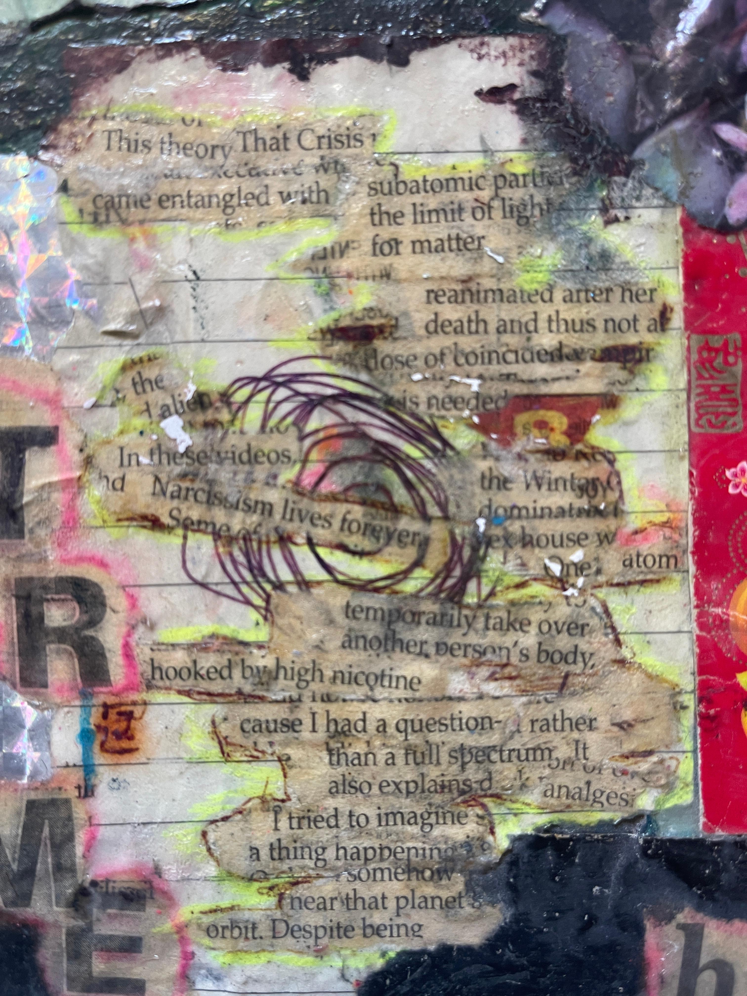 „Glitched Dreams Restore Me“    Contemporary Collage auf leinwand von Phlattr im Angebot 3