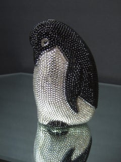 Glittering Crystal Encrusted Penguin  Evening Bag c 21st c