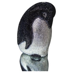 Glittering Crystal Encrusted Penguin  Evening Bag c 21st c