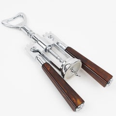 Glo Hill Bakelite and Chrome Bar Tool, Wine Cork Screw Bottle Opener in Box