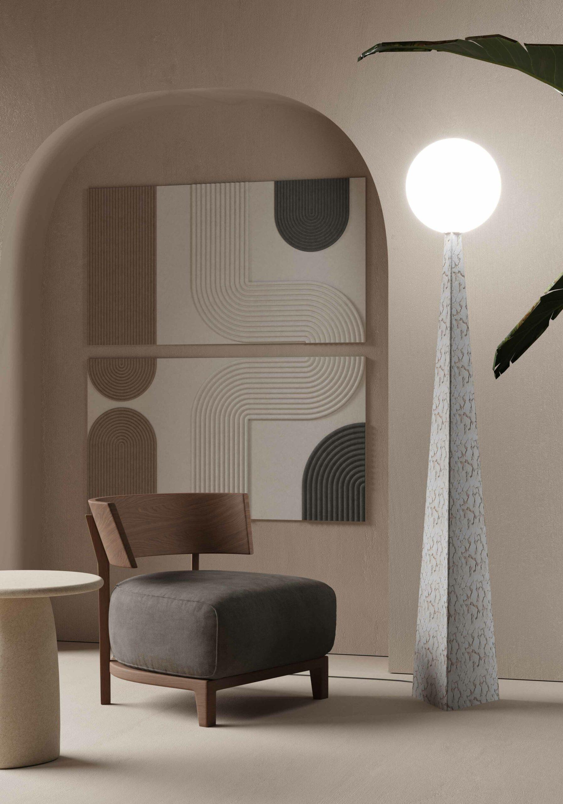 Italian Glo Smooth Floor Lamp, 21682, by Stillux Illuminazione For Sale