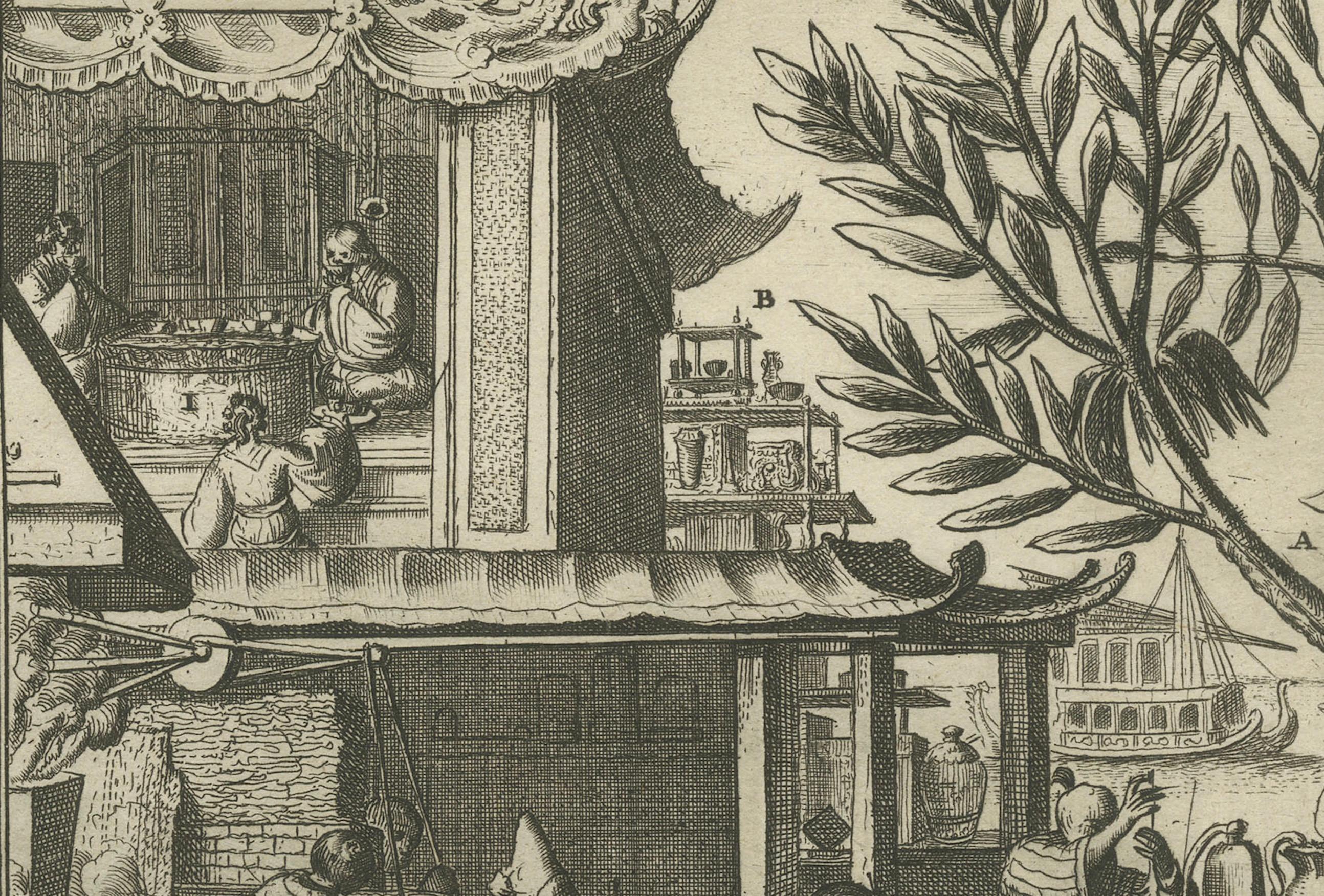 Early 18th Century Global Harvests and Crafts: From the East Indies to Chinese Lacquerwork, c. 1708 For Sale