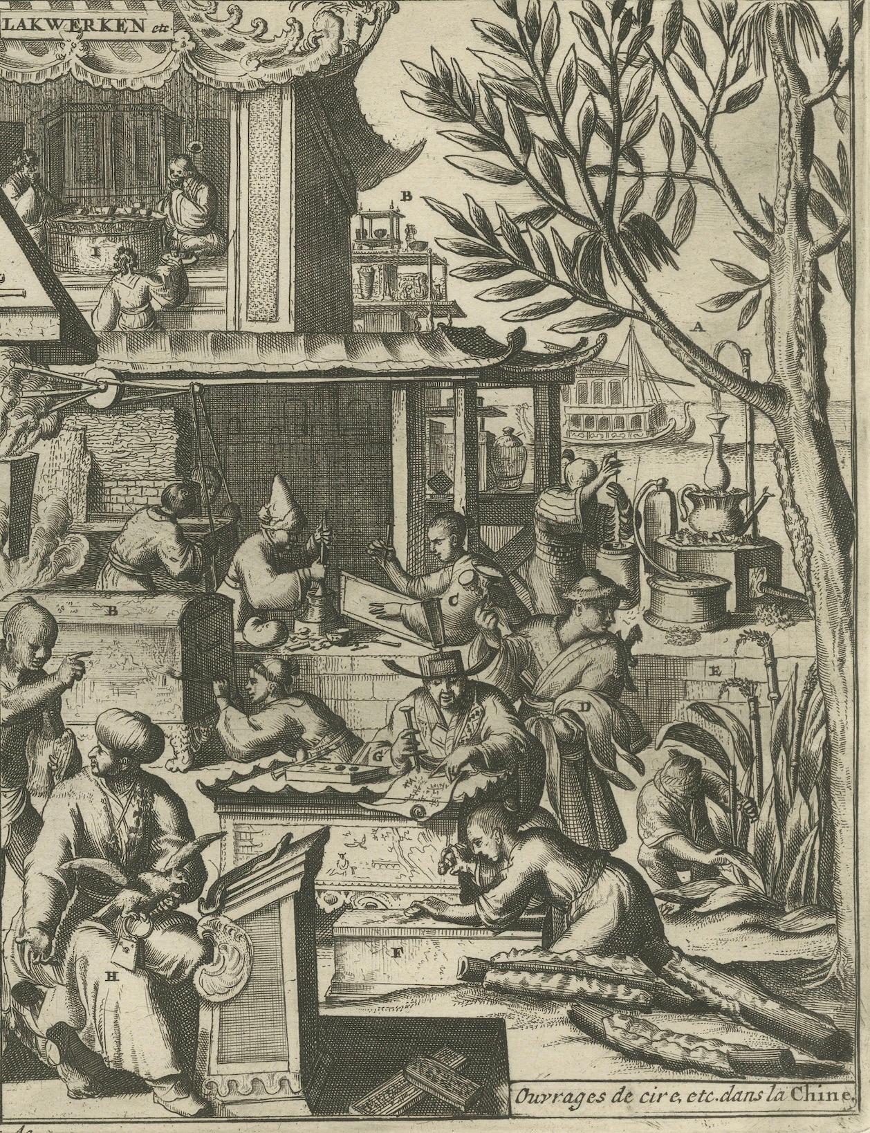 Global Harvests and Crafts: From the East Indies to Chinese Lacquerwork, c. 1708 For Sale 2