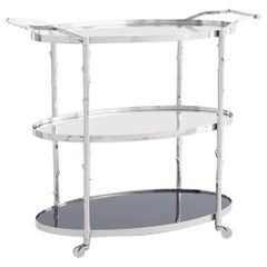 Global Views Arbor Bar Nickel Cart