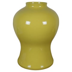 Global Views Colonial Williamsburg Beaufort Yellow Ginger Jar Urn Vase 20"