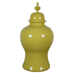 Global Views Colonial Williamsburg Beaufort Giallo Vaso Urna Zenzero 28"
