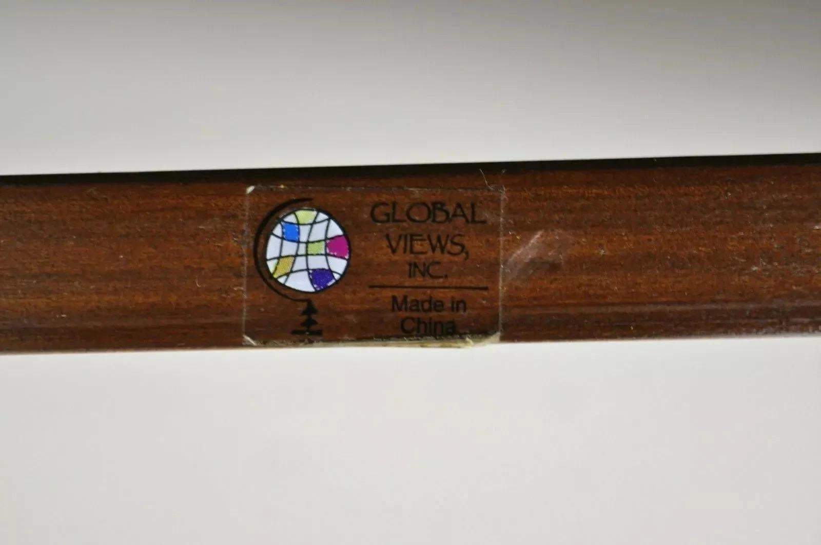 Global Views Scaffale da parete in ferro e legno con piede a nappe in stile francese in vendita 2