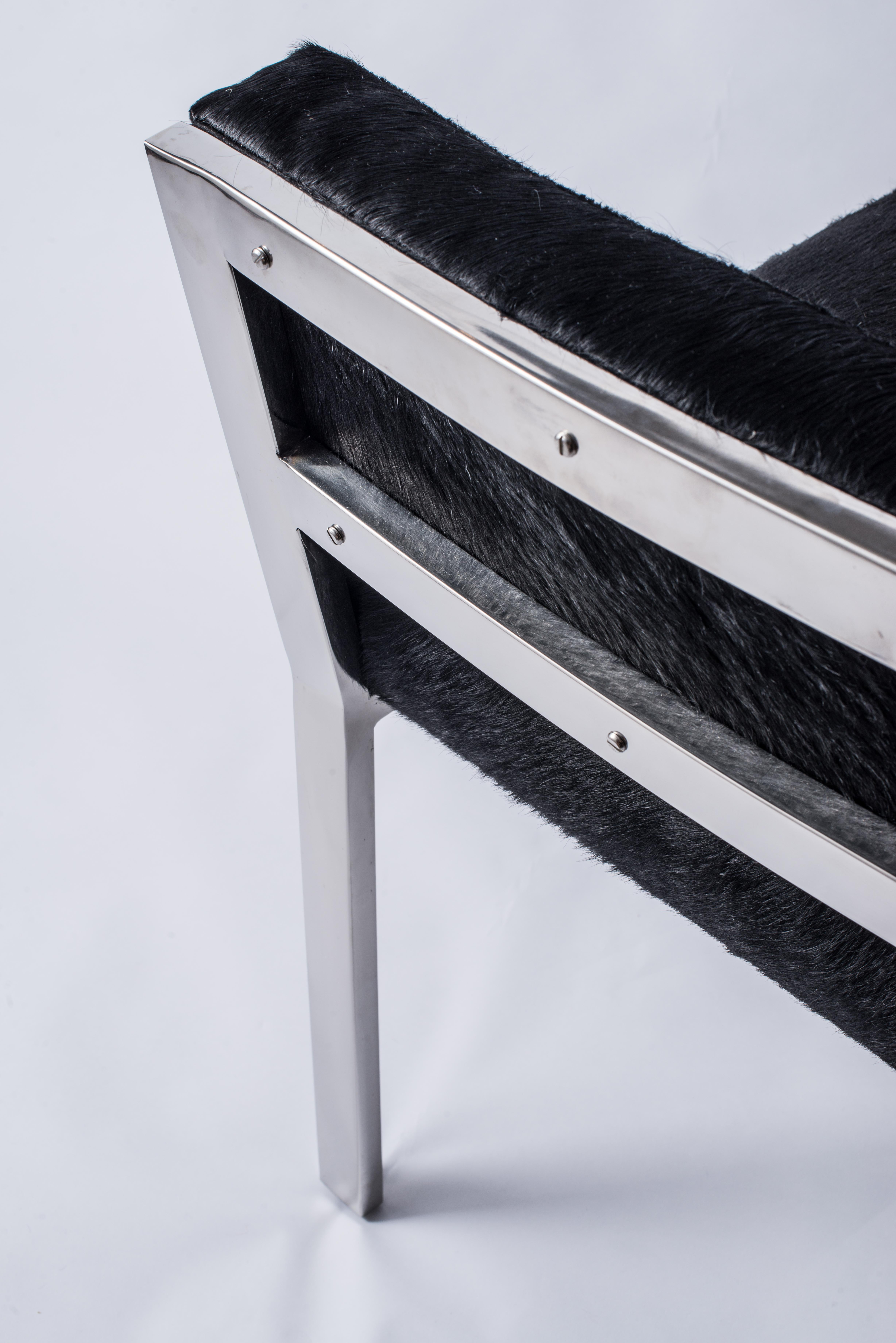 Modern Global Views Horsehair Vanity Chair