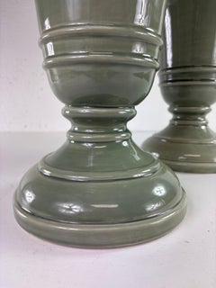 Global views Italian terra-cotta sage green large vessels