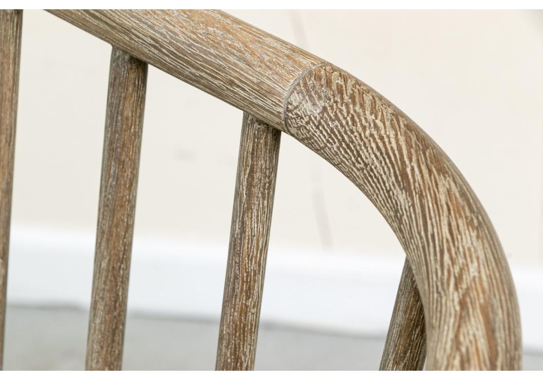 Banc Windsor de qualité avec coussin de siège en cuir Global Views en vente 1