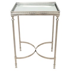 Global Views Silver-Tone Metal Accent Table