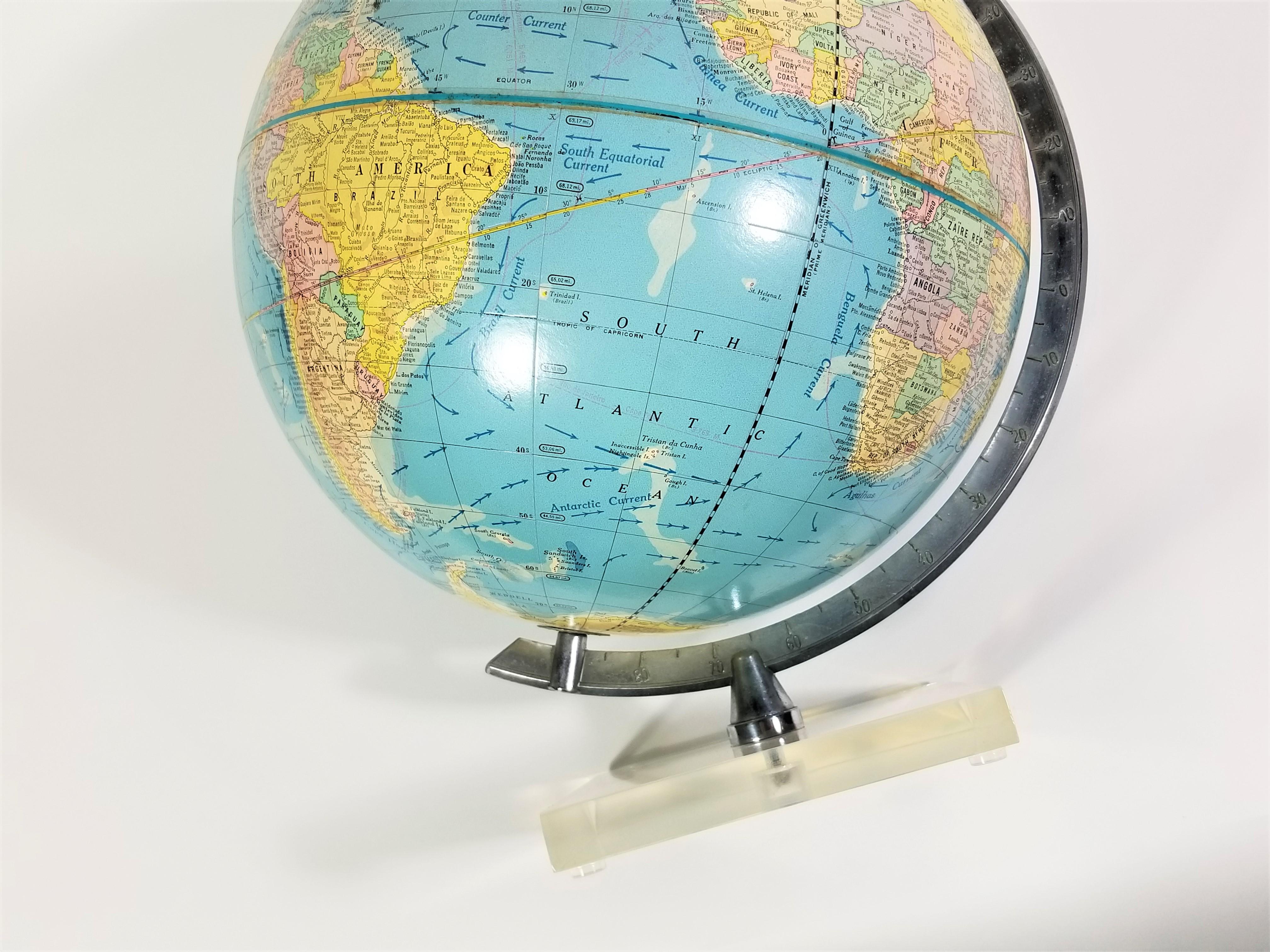 Globe 1960's Cram's with Lucite Base 8
