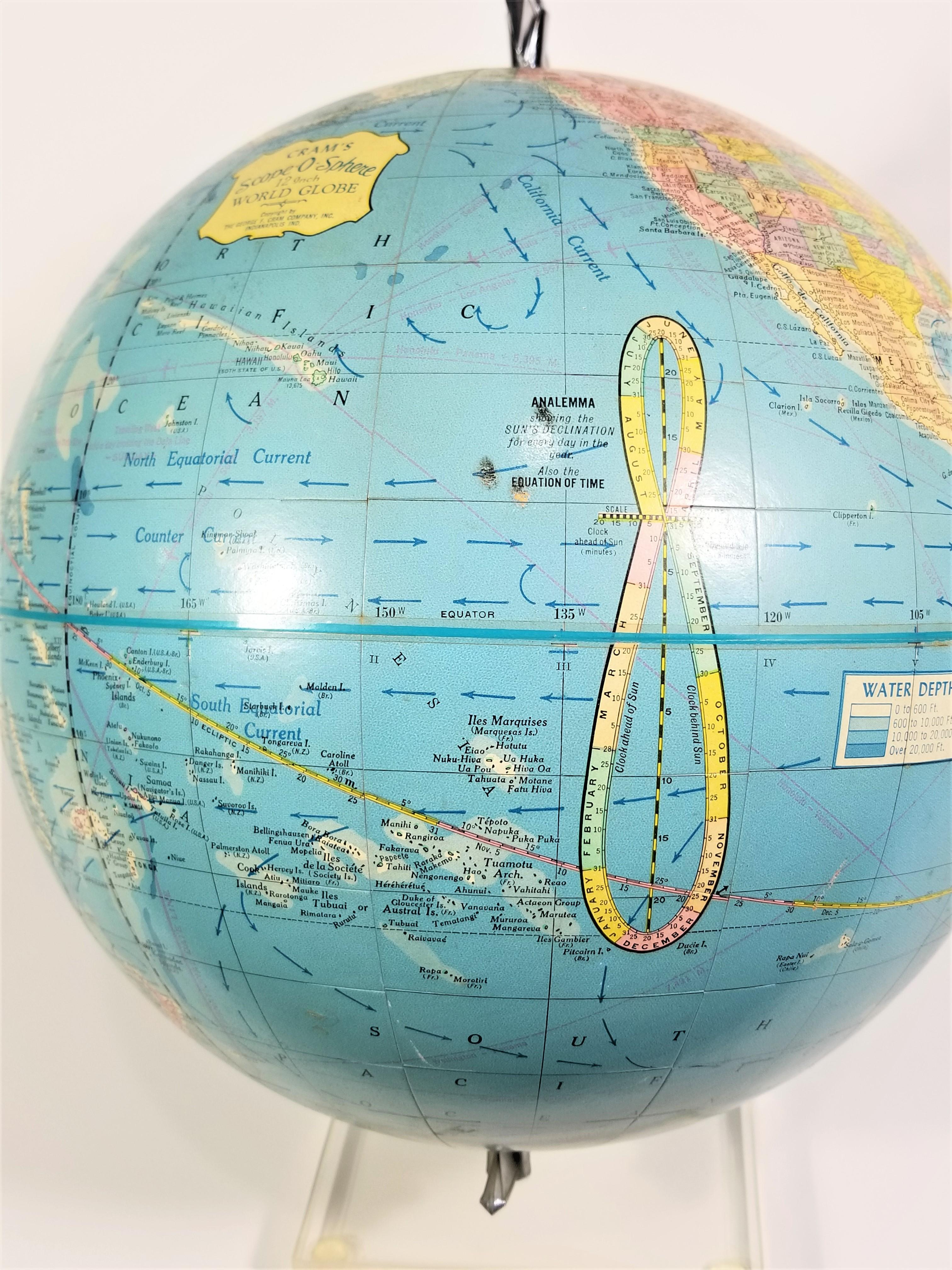 Globe 1960's Cram's with Lucite Base 12