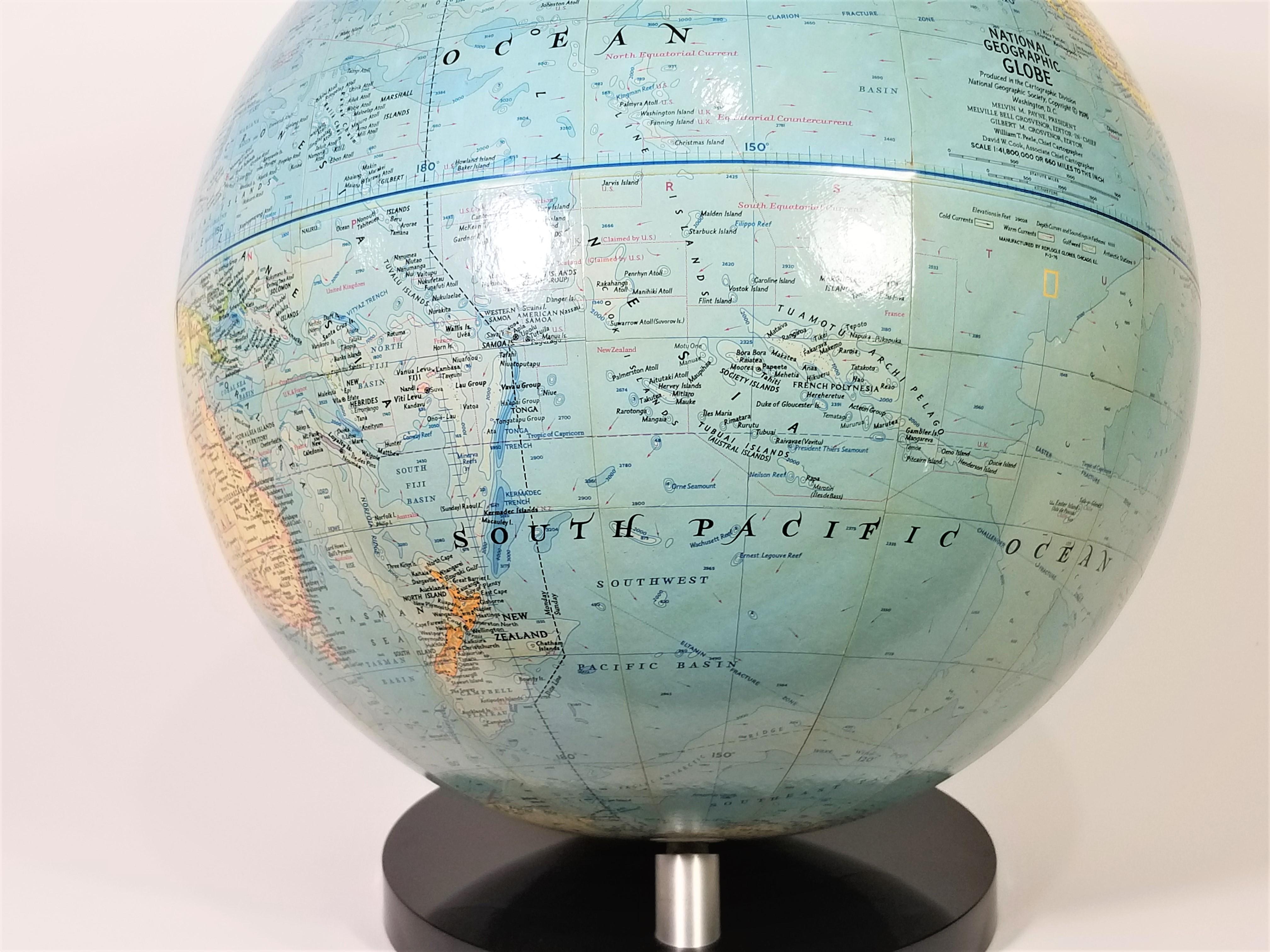 world map 1976