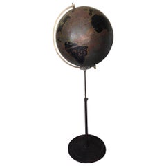 Globe by Denoyer Geppert Used for Military Aviation Training, circa 1920s