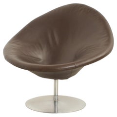 Globe Chair by Pierre Paulin in Brown Leather for Artifort