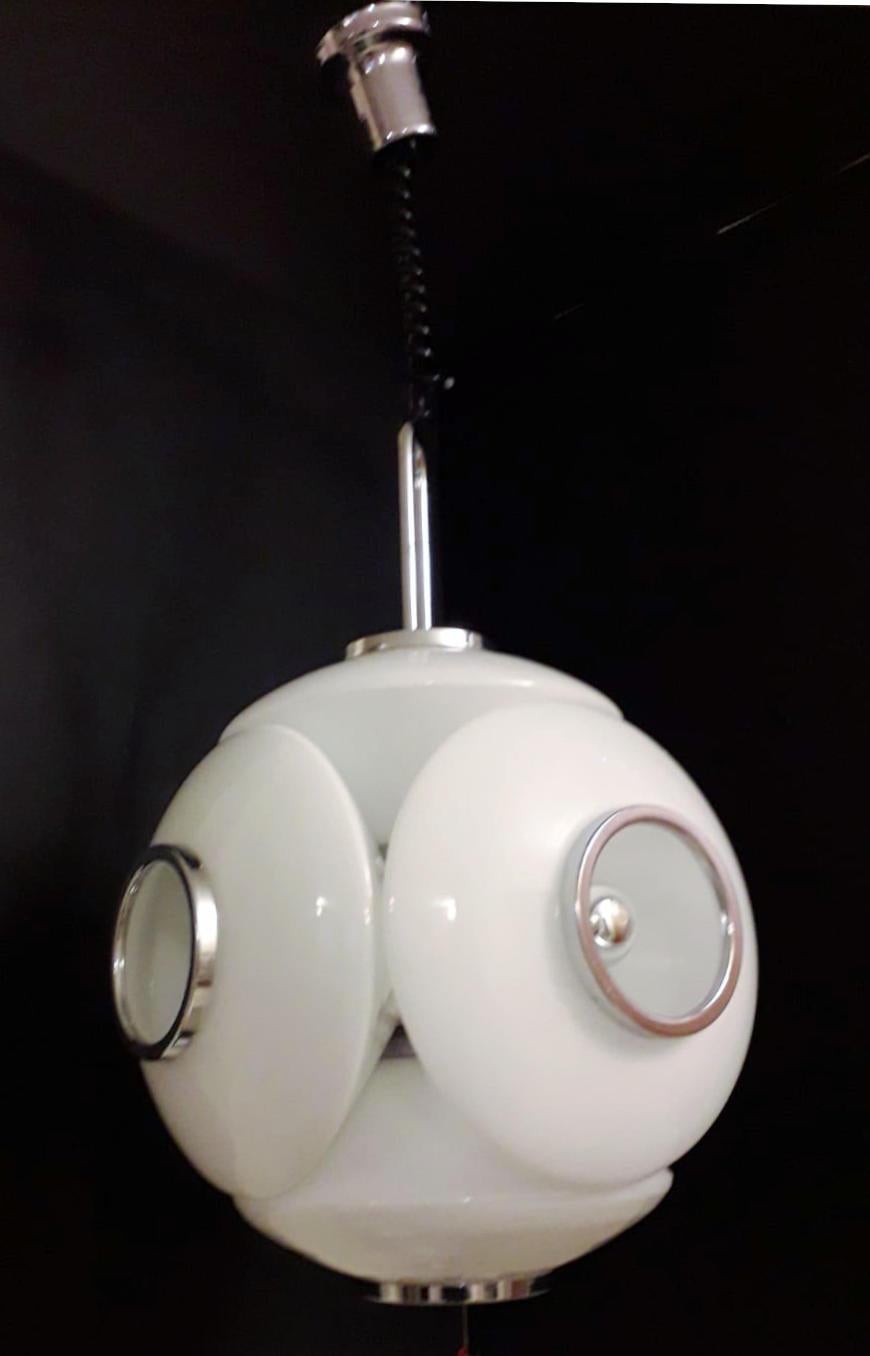 Mid-Century Modern Globe Chandelier by VeArt For Sale