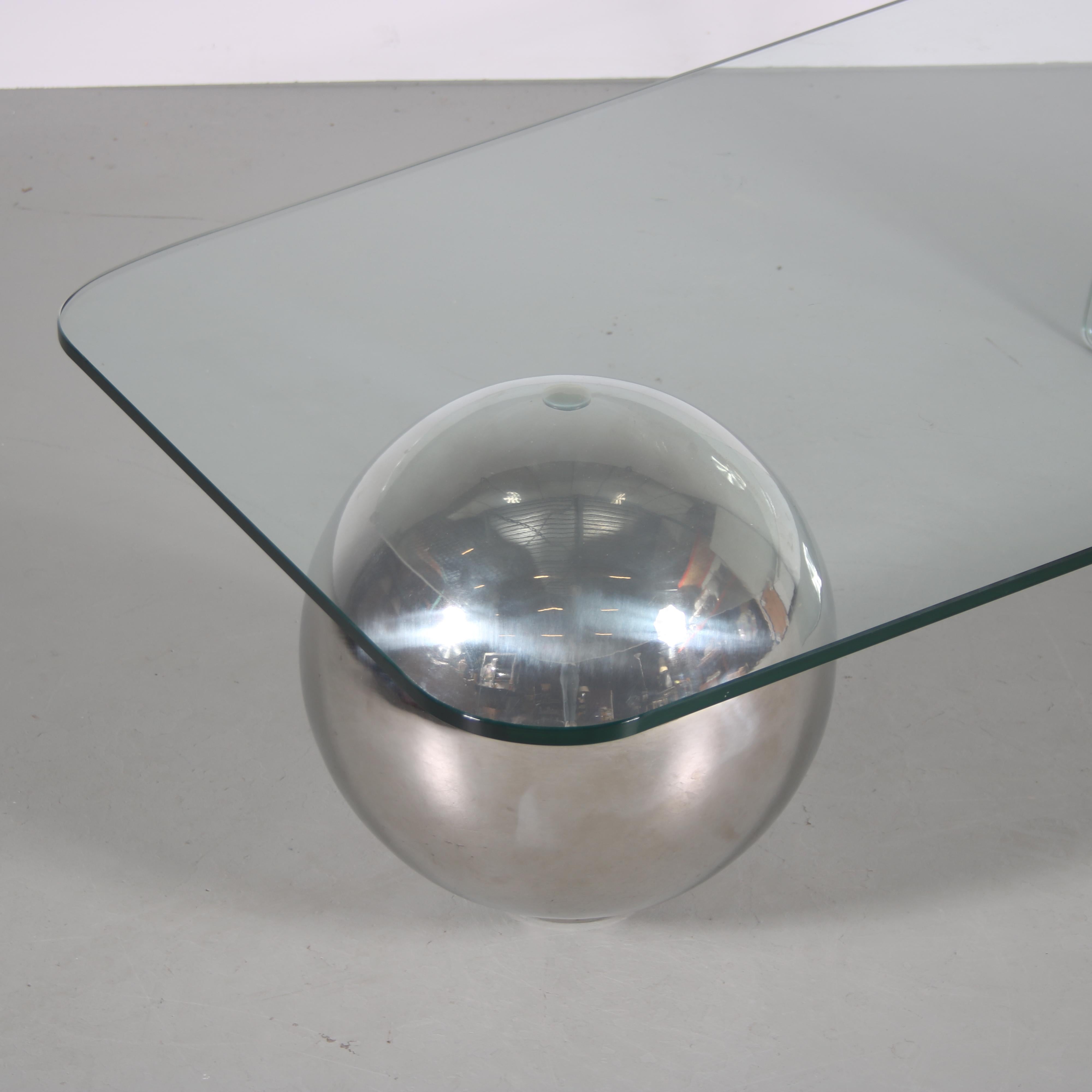 “Globe” Coffee Table by Giorgio Cattelan for Cattelan, Italy, 1970 In Good Condition In Amsterdam, NL