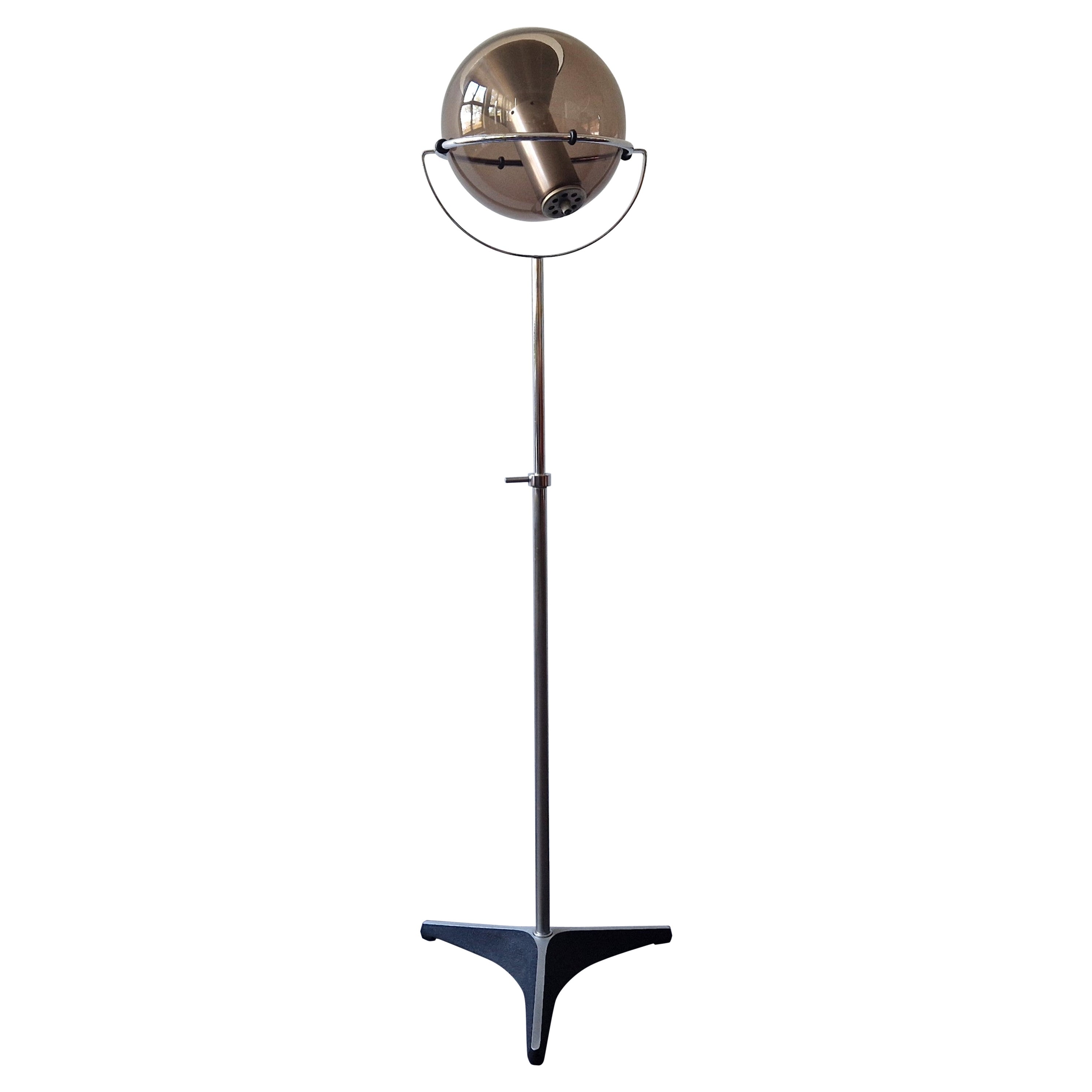 Globe D-2000 floor lamp by Frank Ligtelijn for Raak Amsterdam, 1960's