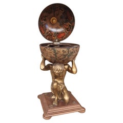 Globe Drinks Trolley Atlas Decorative Cocktail Bar