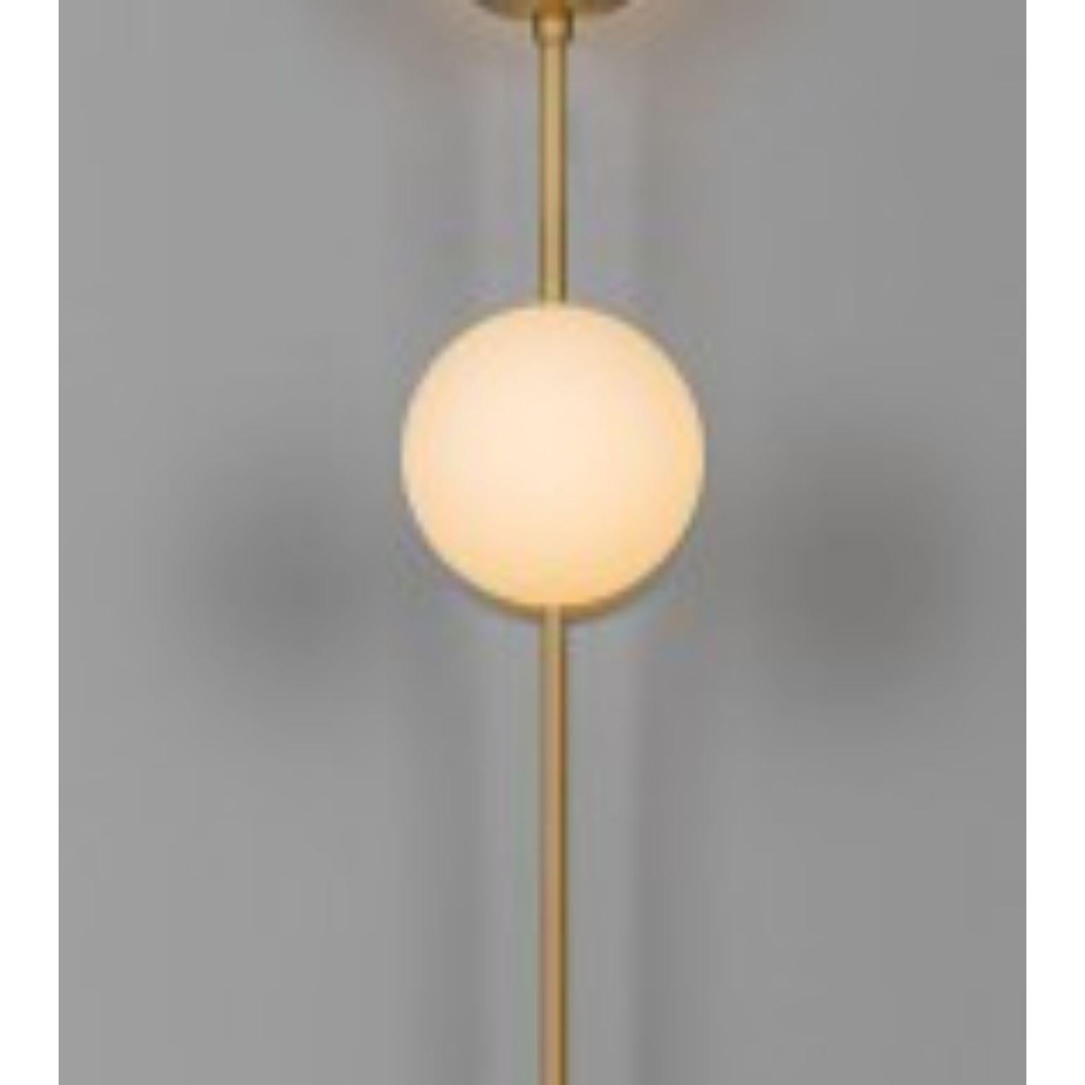 Polish Globe Dual Wall Sconce by Schwung For Sale