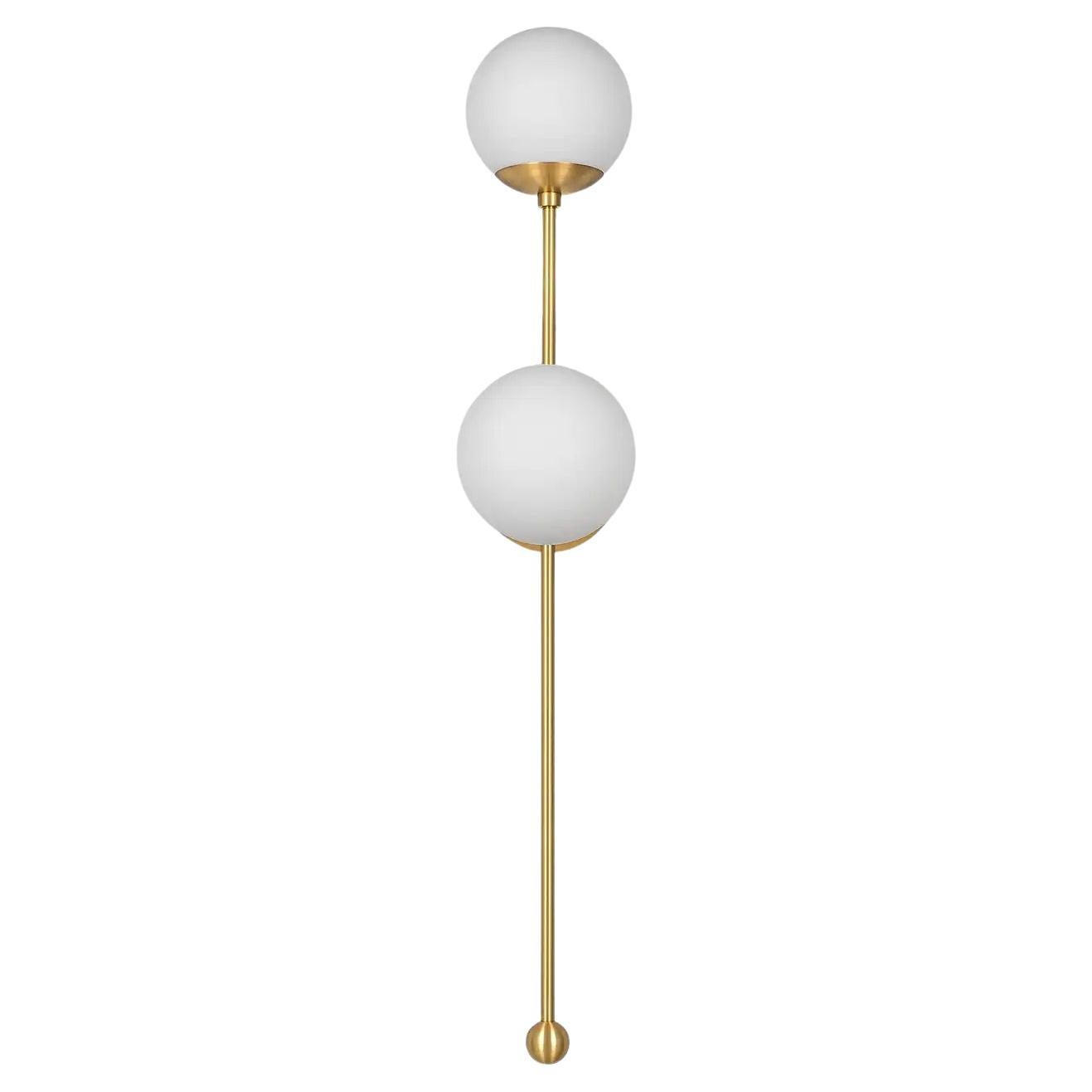 Globe Dual Wall Sconce by Schwung For Sale