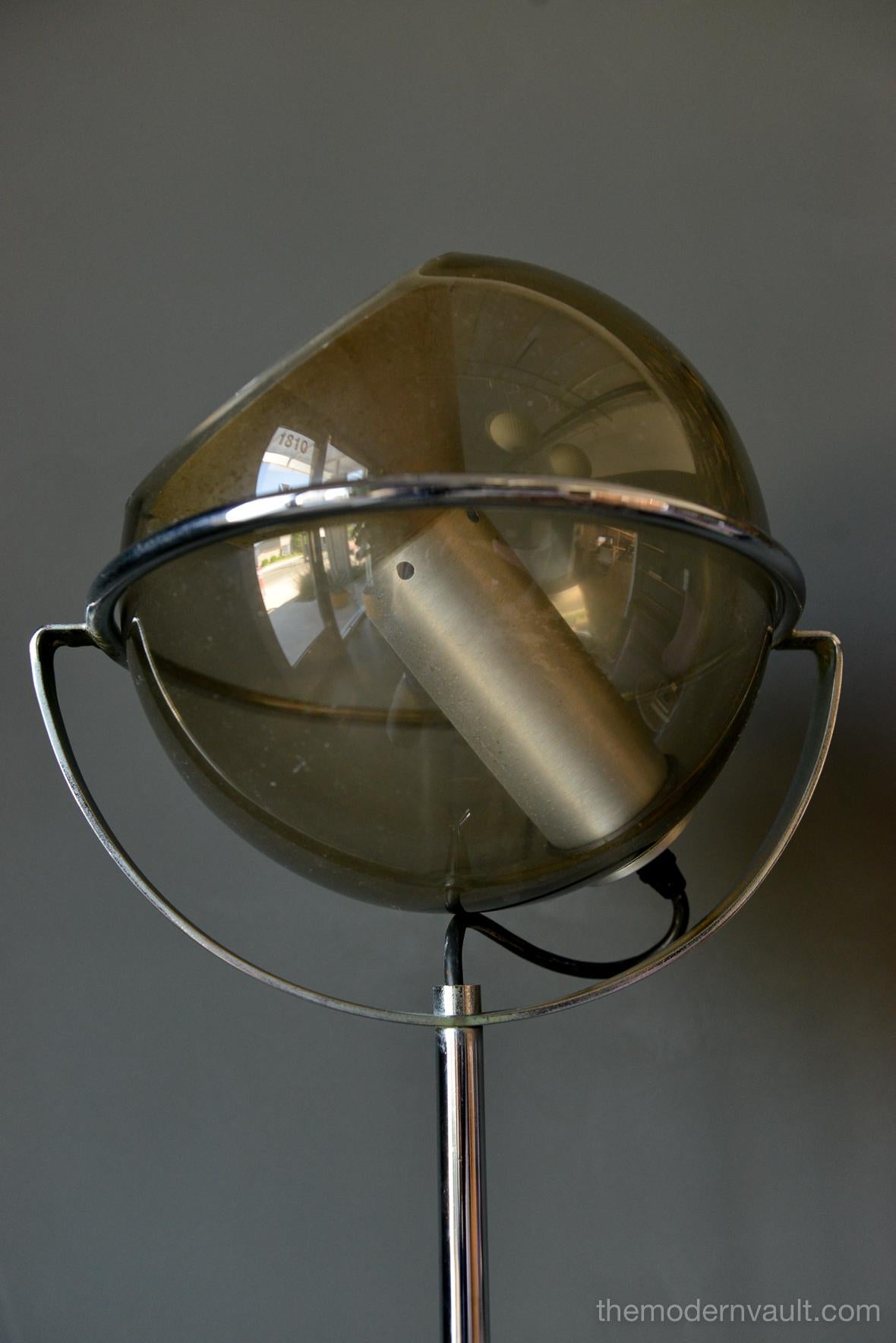 Amsterdam School Globe Floor Lamp by Frank Ligtelijn for RAAK, circa 1961