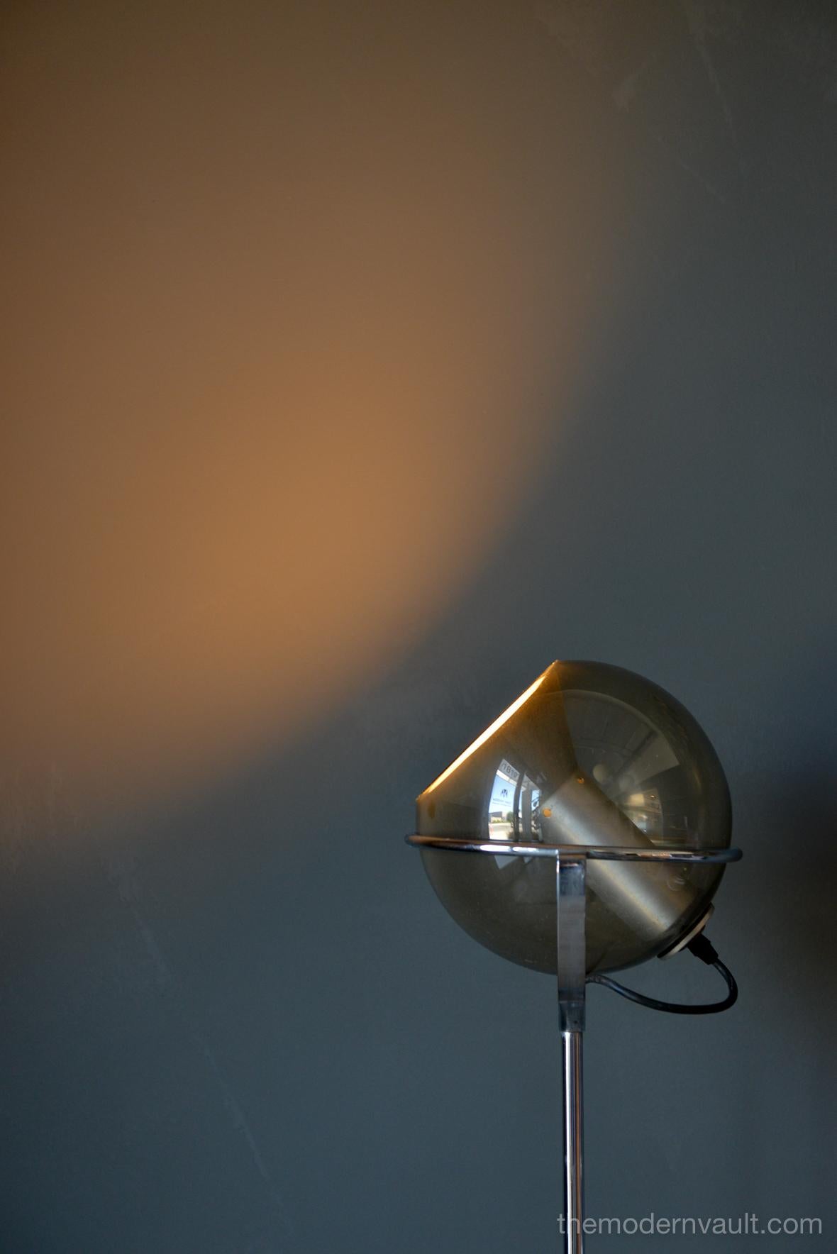 Chrome Globe Floor Lamp by Frank Ligtelijn for RAAK, circa 1961