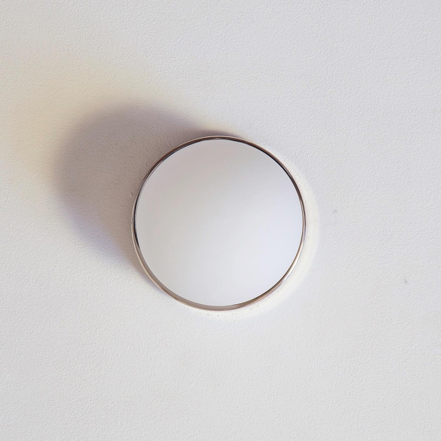 Laiton Globe encastré par Research, en nickel, verre de 5 pouces, fabriqué sur commande en vente