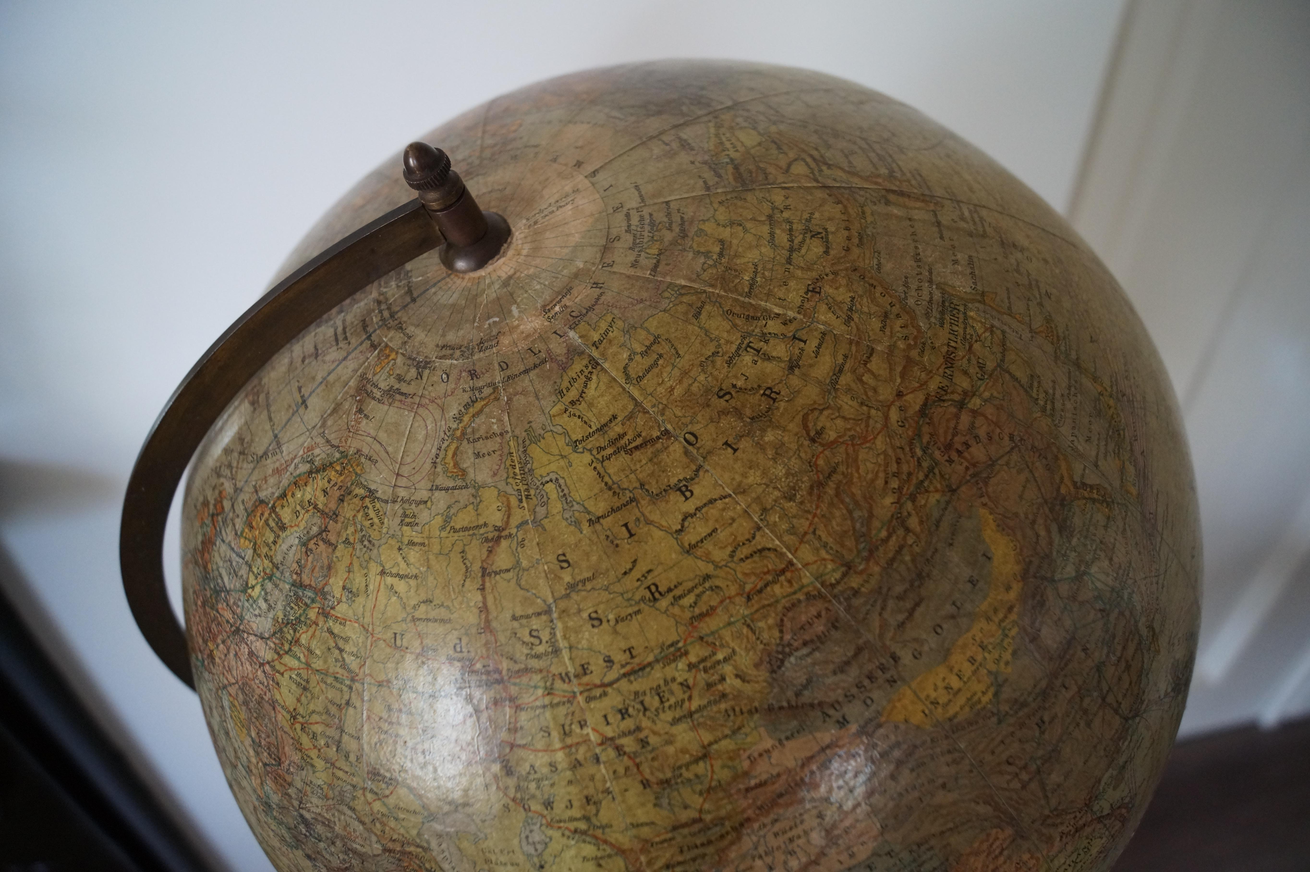 Mid-20th Century Globe from Dietrich Reimers. Germany 1930's For Sale