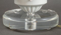 Globe Lamp on Lucite Base, 1980s
