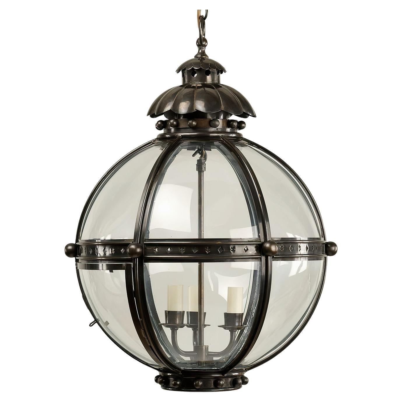 Globe Lantern, Bronze Finish