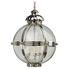 Globe Lantern, Nickel Finish, Small