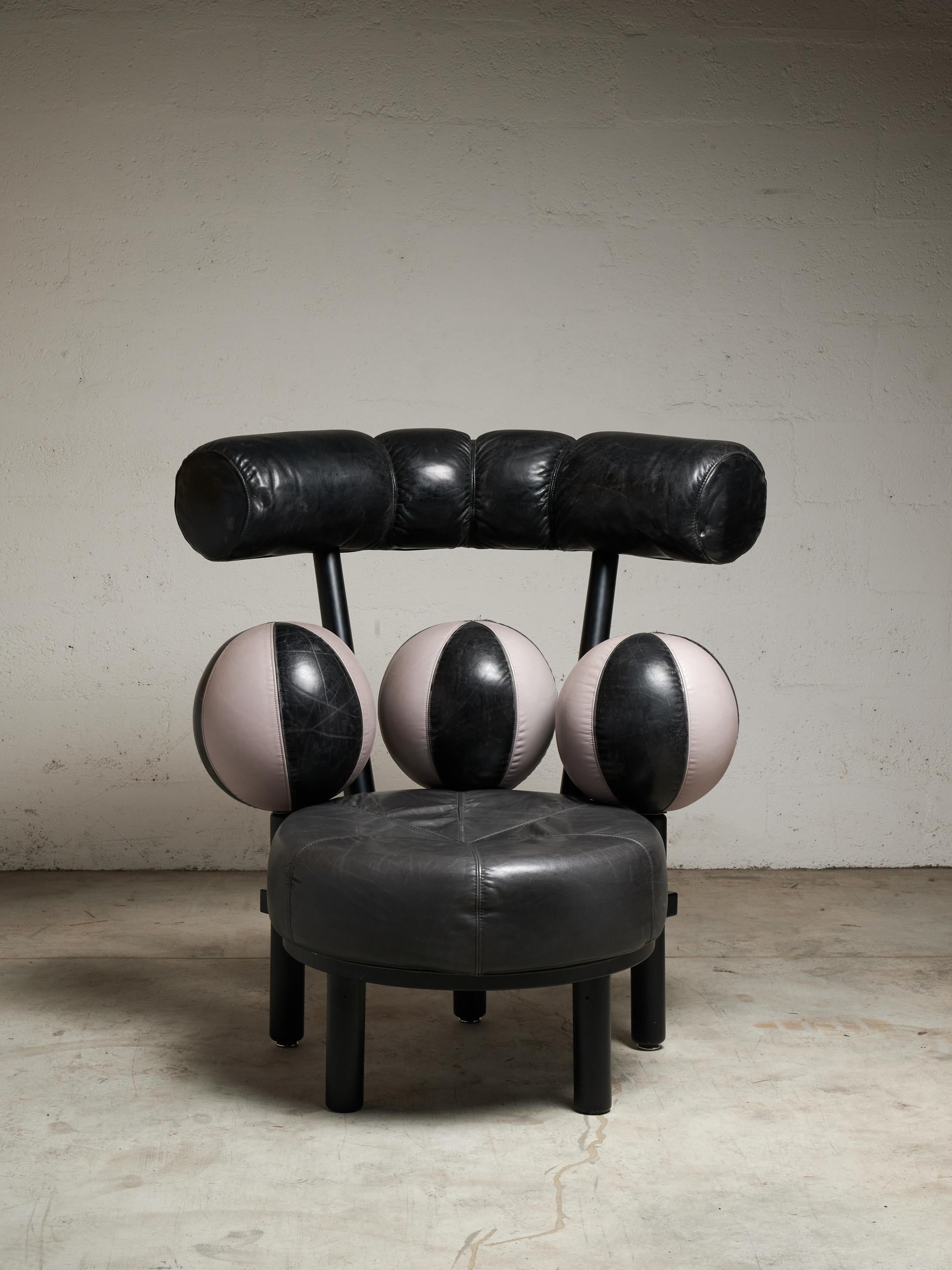Post-Modern Globe Lounge Chair by Peter Obsvik for Stokke editions, Norway, 1980s For Sale