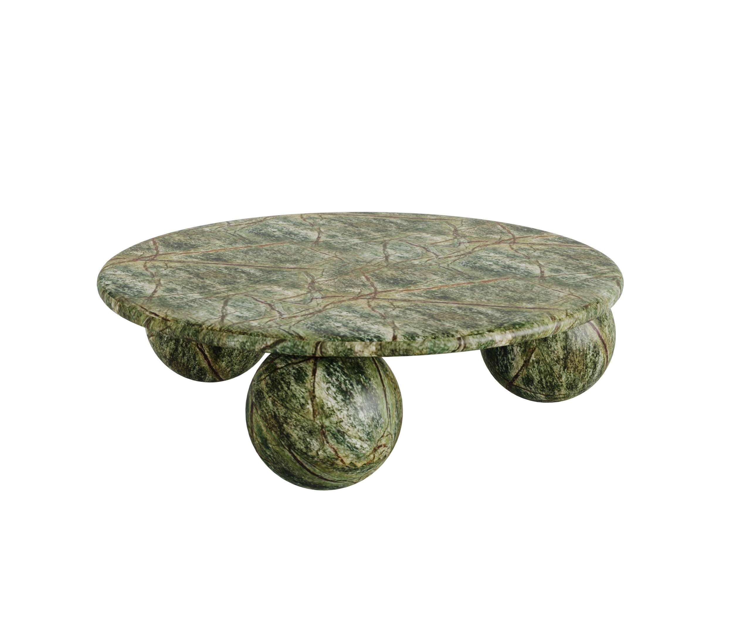 green marble coffee table