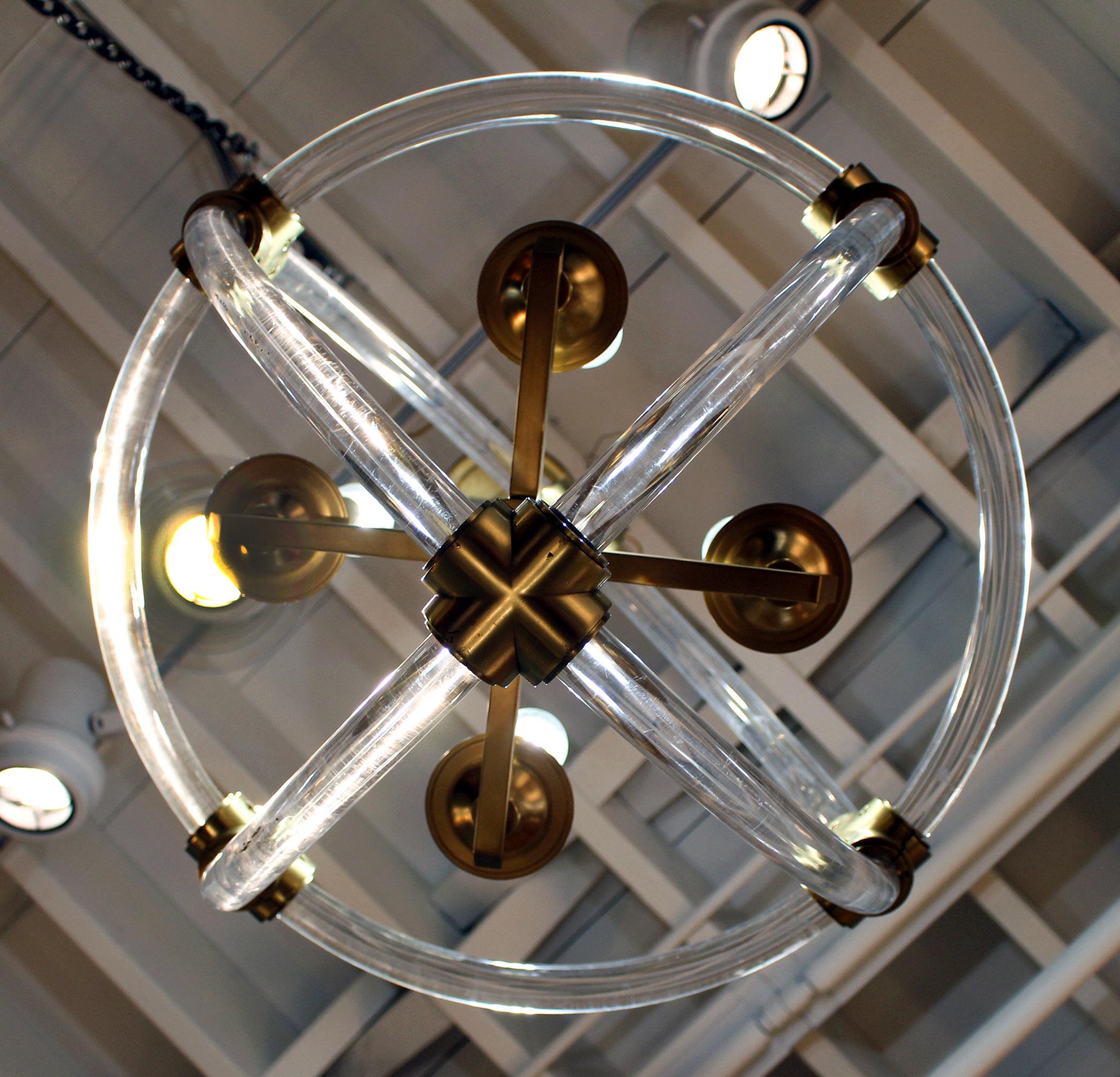 Contemporary Globe Pedant Light Fixture For Sale