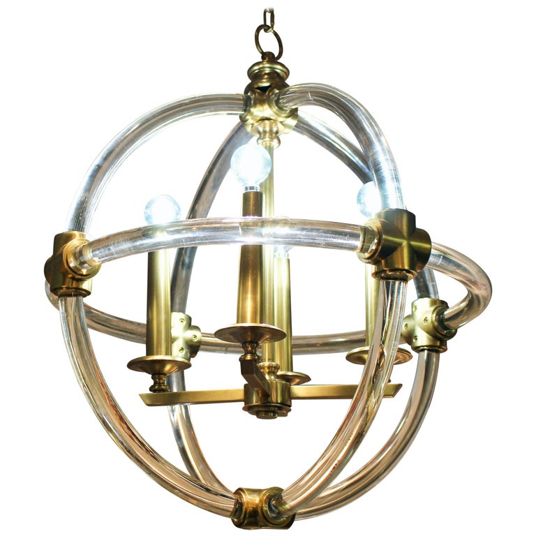 Globe Pedant Light Fixture For Sale at 1stDibs