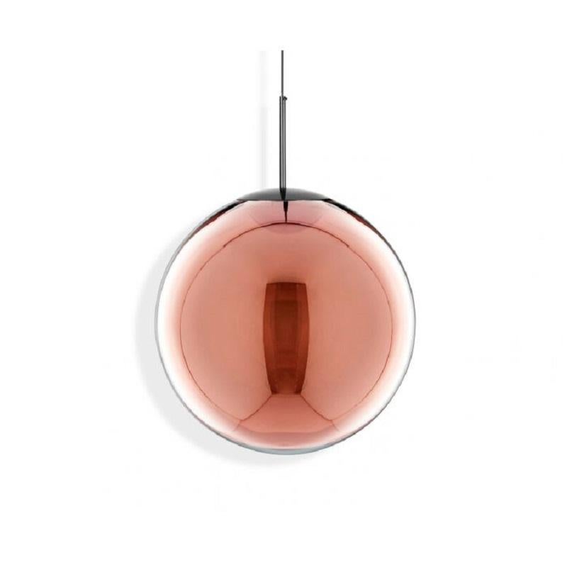 Modern Globe Pendant Light Copper For Sale