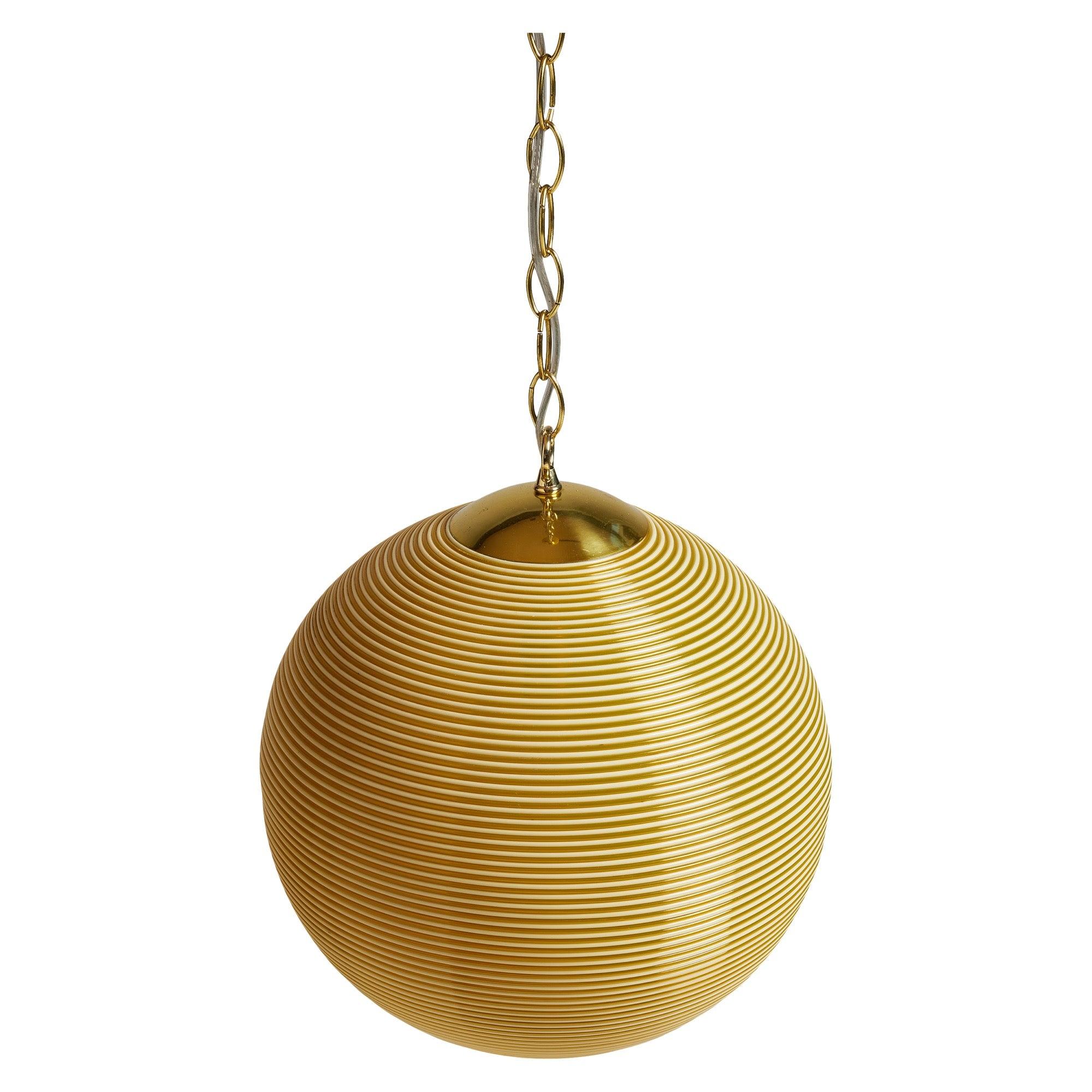 Globe Pendant Light by Yasha Heifetz for Rotaflex In Excellent Condition For Sale In Sagaponack, NY