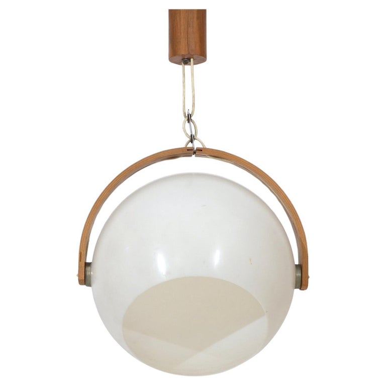 Lampe à suspension Globe, Temde, Suisse, années 1970 En vente sur 1stDibs