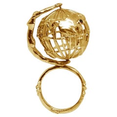 Globe Ring in 18K Gold by Ayaka Nishi
