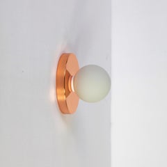 Globe Sconce by Research.Lighting, Copper, 3in Glass Globe, In Stock