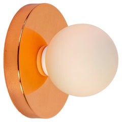 Globe Sconce by Research.Lighting, Factory 2nd, Copper, In Stock