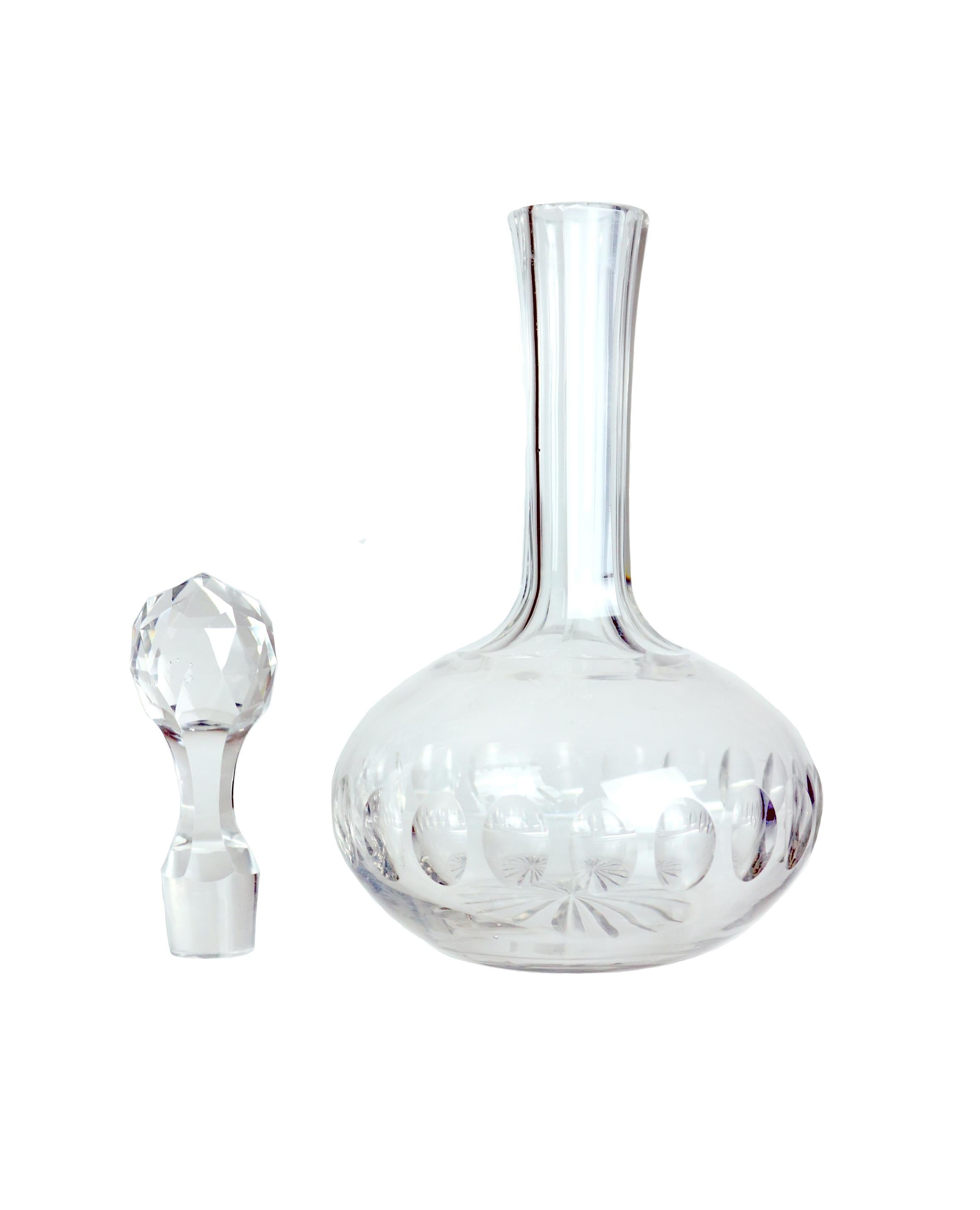 victorian glass decanters