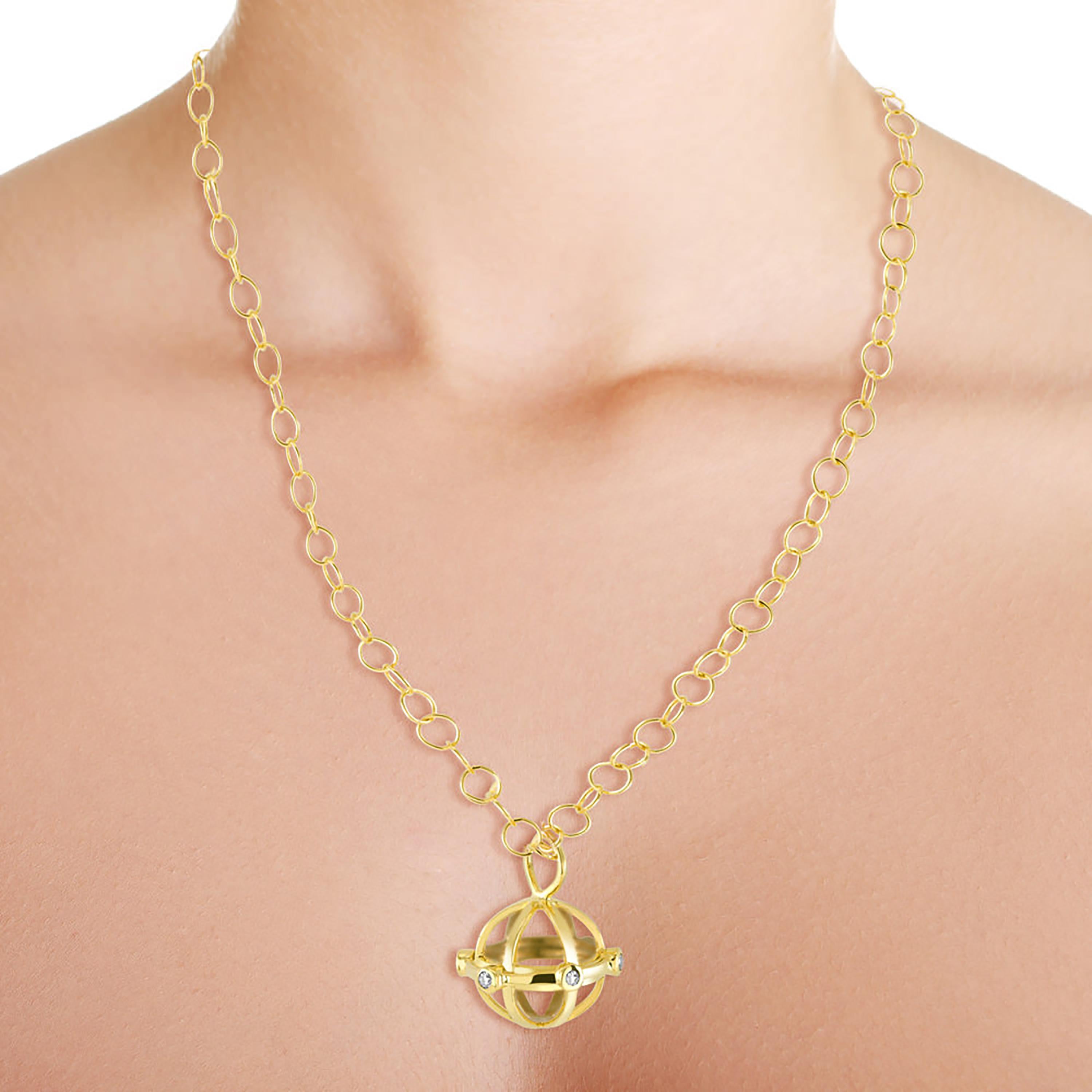 gold pretzel necklace