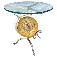 Globe Side Table, Neoclassical Style